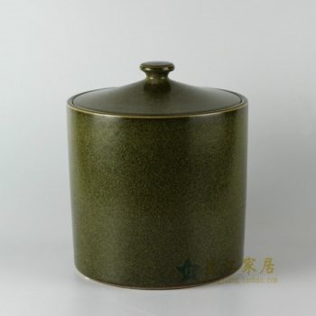RZDM01手工仿古茶叶末釉盖罐 储物罐