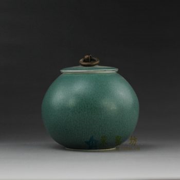 RYQN35 花色釉茶叶罐 盖罐