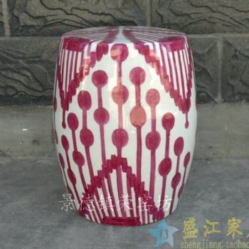 陶瓷凉墩厂家定做 为国外一个客户定做的彩绘凳子