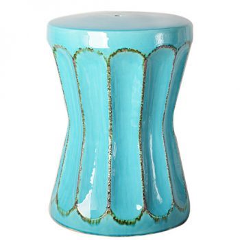 XY16-0709-i   景德镇  出口品质中高温色釉陶瓷凳花园凳厂家直销