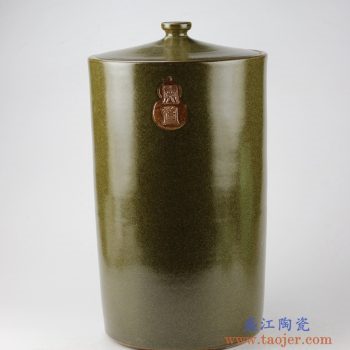 rzjk02    茶叶末色米缸  油缸  储物缸