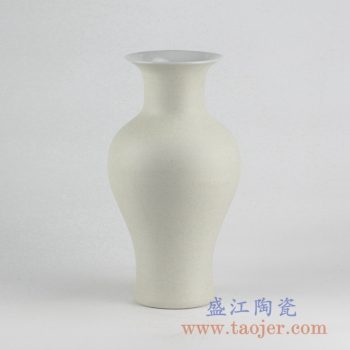 RYUJ19-J_景德镇哑光陶瓷花瓶 自然古朴风格花瓶摆件 茶室插花装饰品