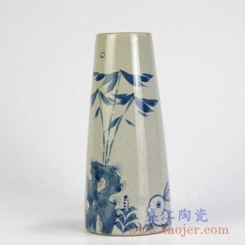 RZMB01-A    手绘青花竹子花瓶花插景德镇陶瓷瓷器手工瓷器