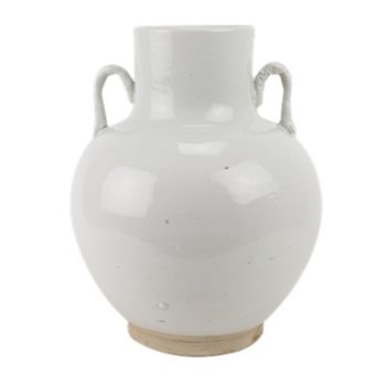 RZPI66白色双耳福桶花瓶罐子
