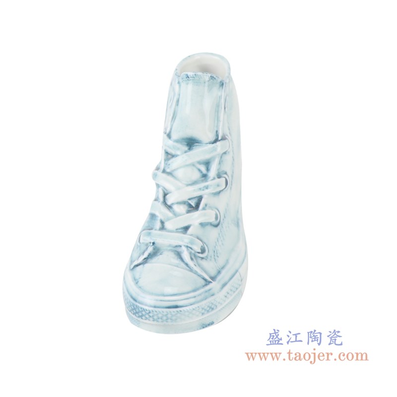 颜色釉雕刻牛仔纹直筒小号鞋子；产品编号：RZQU06       产品尺寸(单位cm):  高：10.5直径：15.7口径：底径：重量：0.25KG